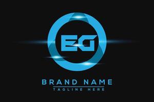 EG Blue logo Design. Vector logo design for business.