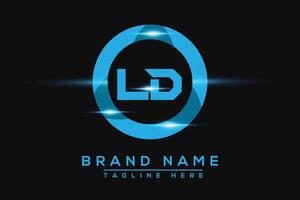 LD Blue logo Design. Vector logo design for business.