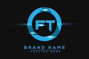 FT Blue logo Design. Vector logo design for business.