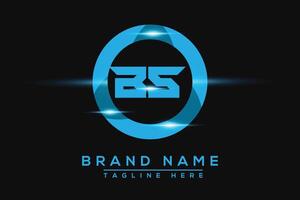 BS Blue logo Design. Vector logo design for business.