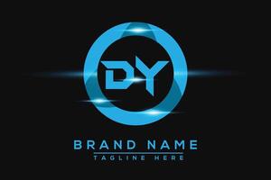 DY Blue logo Design. Vector logo design for business.