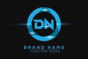 DN Blue logo Design. Vector logo design for business.