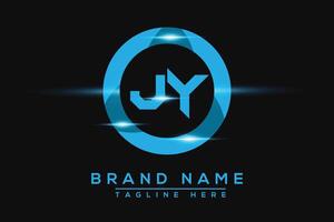 JY Blue logo Design. Vector logo design for business.