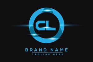 CL Blue logo Design. Vector logo design for business.