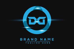 DG Blue logo Design. Vector logo design for business.