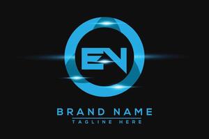 EV Blue logo Design. Vector logo design for business.