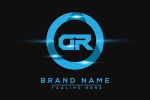 GR Blue logo Design. Vector logo design for business.