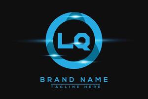 LQ Blue logo Design. Vector logo design for business.