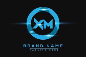 XM Blue logo Design. Vector logo design for business.