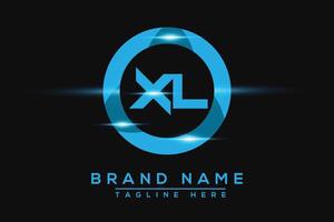 XL Blue logo Design. Vector logo design for business.