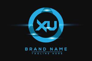 XU Blue logo Design. Vector logo design for business.