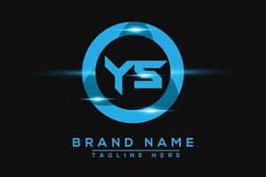 YS Blue logo Design. Vector logo design for business.