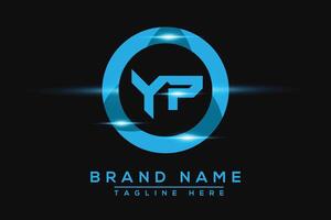 YP Blue logo Design. Vector logo design for business.