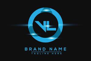 VL Blue logo Design. Vector logo design for business.