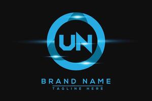 UN Blue logo Design. Vector logo design for business.