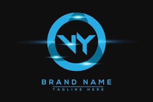 VY Blue logo Design. Vector logo design for business.