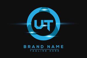 UT Blue logo Design. Vector logo design for business.