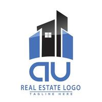 au real inmuebles logo diseño vector