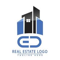 ED Real Estate Logo Design vector