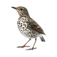 AI generated Mistle thrush isolated on transparent background png