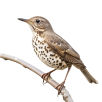 AI generated Mistle thrush isolated on transparent background png