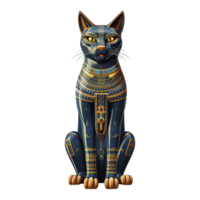 ai generiert uralt ägyptisch Göttin Bastet isoliert auf transparent Hintergrund png