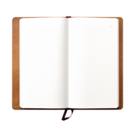 AI generated Opened notebook isolated on transparent background png