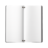 AI generated Opened notebook isolated on transparent background png