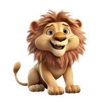 AI generated Lion png isolated on transparent background
