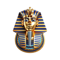 AI generated King tut isolated on transparent background png