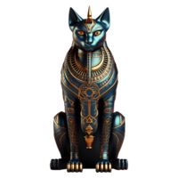 ai gerado antigo egípcio deusa bastet isolado em transparente fundo png