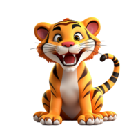 AI generated Tiger png isolated on transparent background