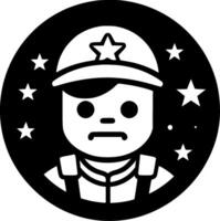 Army, Black and White Vector illustration