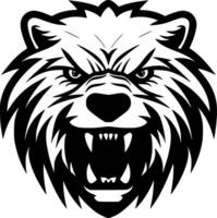 Bear - Black and White Isolated Icon - Vector illustration