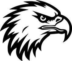 Eagle, Black and White Vector illustration