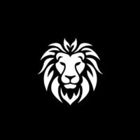 Lion - Black and White Isolated Icon - Vector illustration