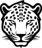 Leopard, Minimalist and Simple Silhouette - Vector illustration