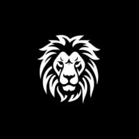 Lion - Black and White Isolated Icon - Vector illustration