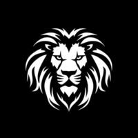 Lion - Black and White Isolated Icon - Vector illustration