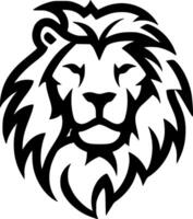 Lion, Black and White Vector illustration