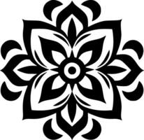 Mandala, Minimalist and Simple Silhouette - Vector illustration