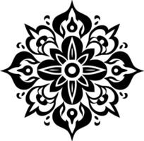 Mandala, Minimalist and Simple Silhouette - Vector illustration