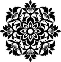 Mandala, Minimalist and Simple Silhouette - Vector illustration