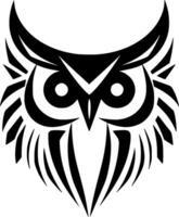 Owl - Minimalist and Flat Logo - Vector illustration