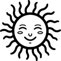 Sun - High Quality Vector Logo - Vector illustration ideal for T-shirt graphic