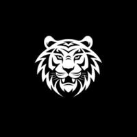 Tiger - Black and White Isolated Icon - Vector illustration