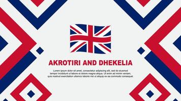 Akrotiri And Dhekelia Flag Abstract Background Design Template. Akrotiri And Dhekelia Independence Day Banner Wallpaper Vector Illustration. Template