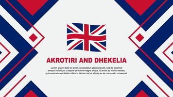 Akrotiri And Dhekelia Flag Abstract Background Design Template. Akrotiri And Dhekelia Independence Day Banner Wallpaper Vector Illustration. Illustration