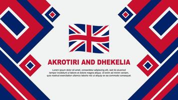 Akrotiri And Dhekelia Flag Abstract Background Design Template. Akrotiri And Dhekelia Independence Day Banner Wallpaper Vector Illustration. Cartoon