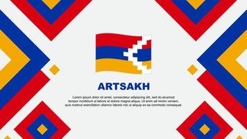 Artsakh Flag Abstract Background Design Template. Artsakh Independence Day Banner Wallpaper Vector Illustration. Artsakh Template